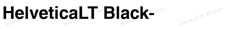 HelveticaLT Black字体转换